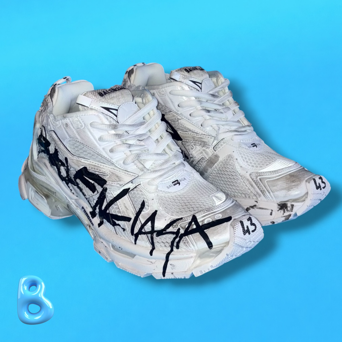 Balenciaga Runner Graffiti White