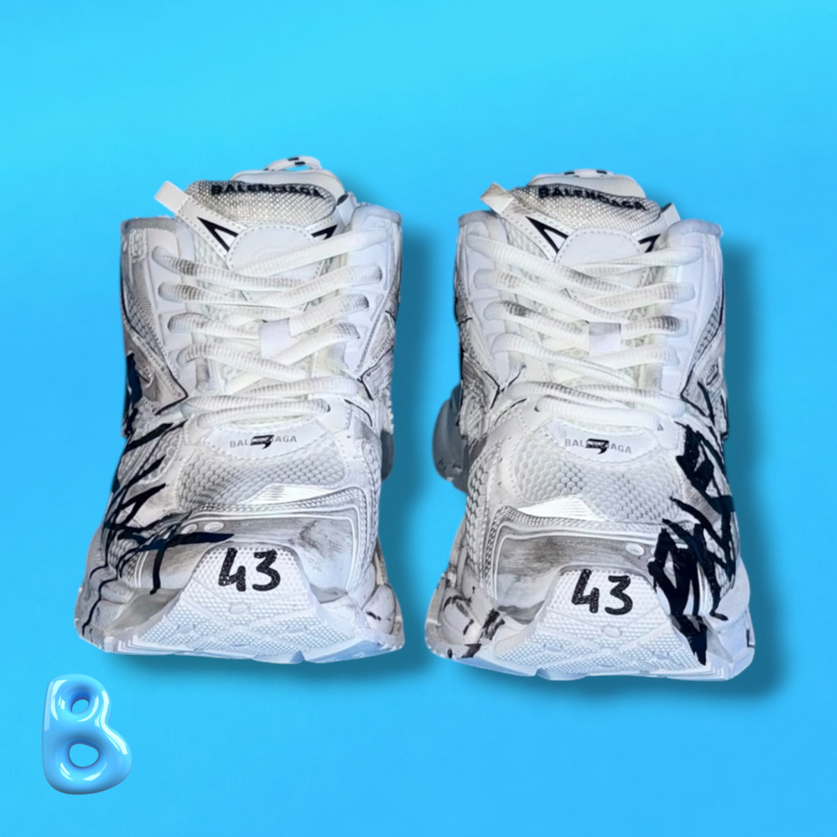 Balenciaga Runner Graffiti White
