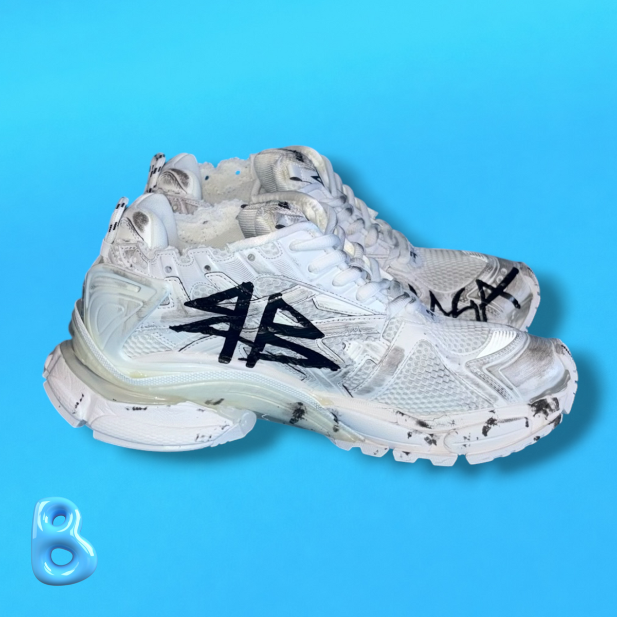 Balenciaga Runner Graffiti White