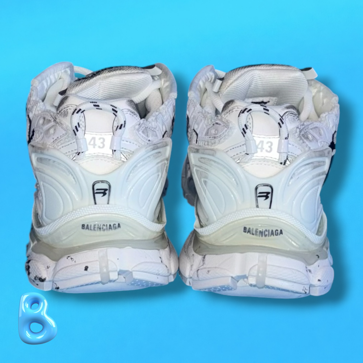 Balenciaga Runner Graffiti White
