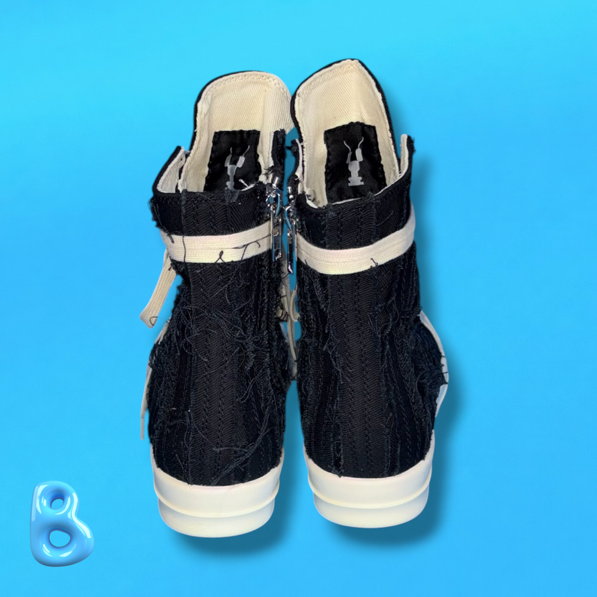 Rick Owens Slashed Black
