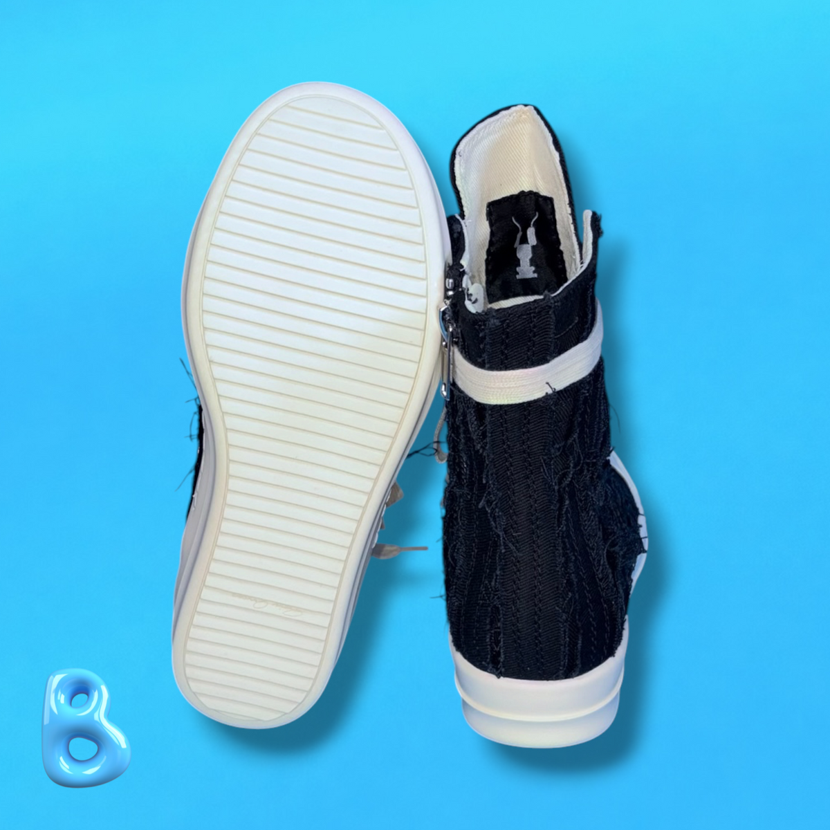 Rick Owens Slashed Black