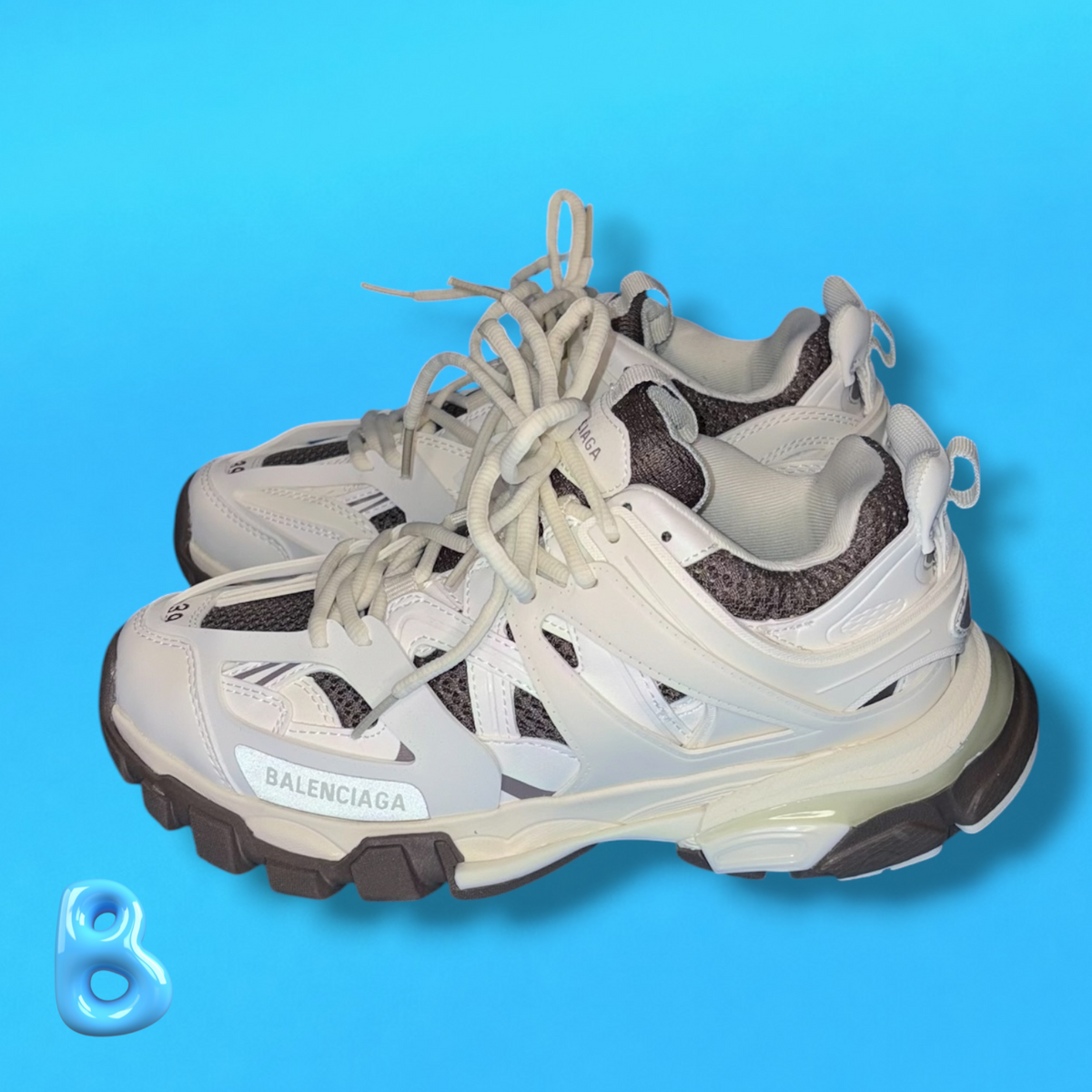 Balenciaga Track White and Brown