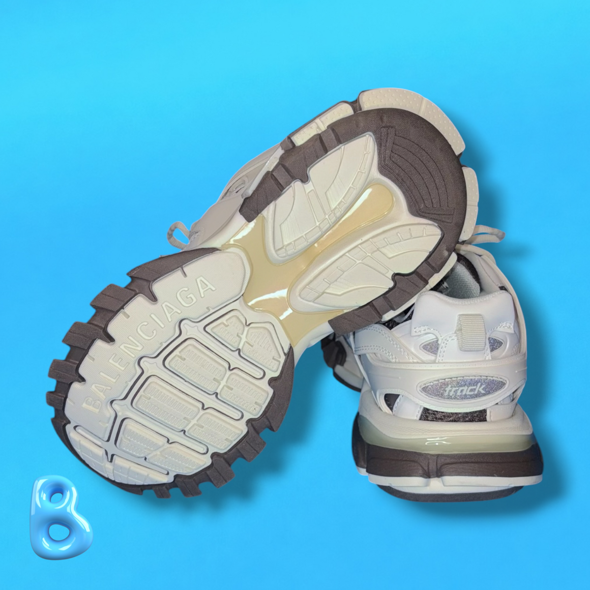 Balenciaga Track White and Brown