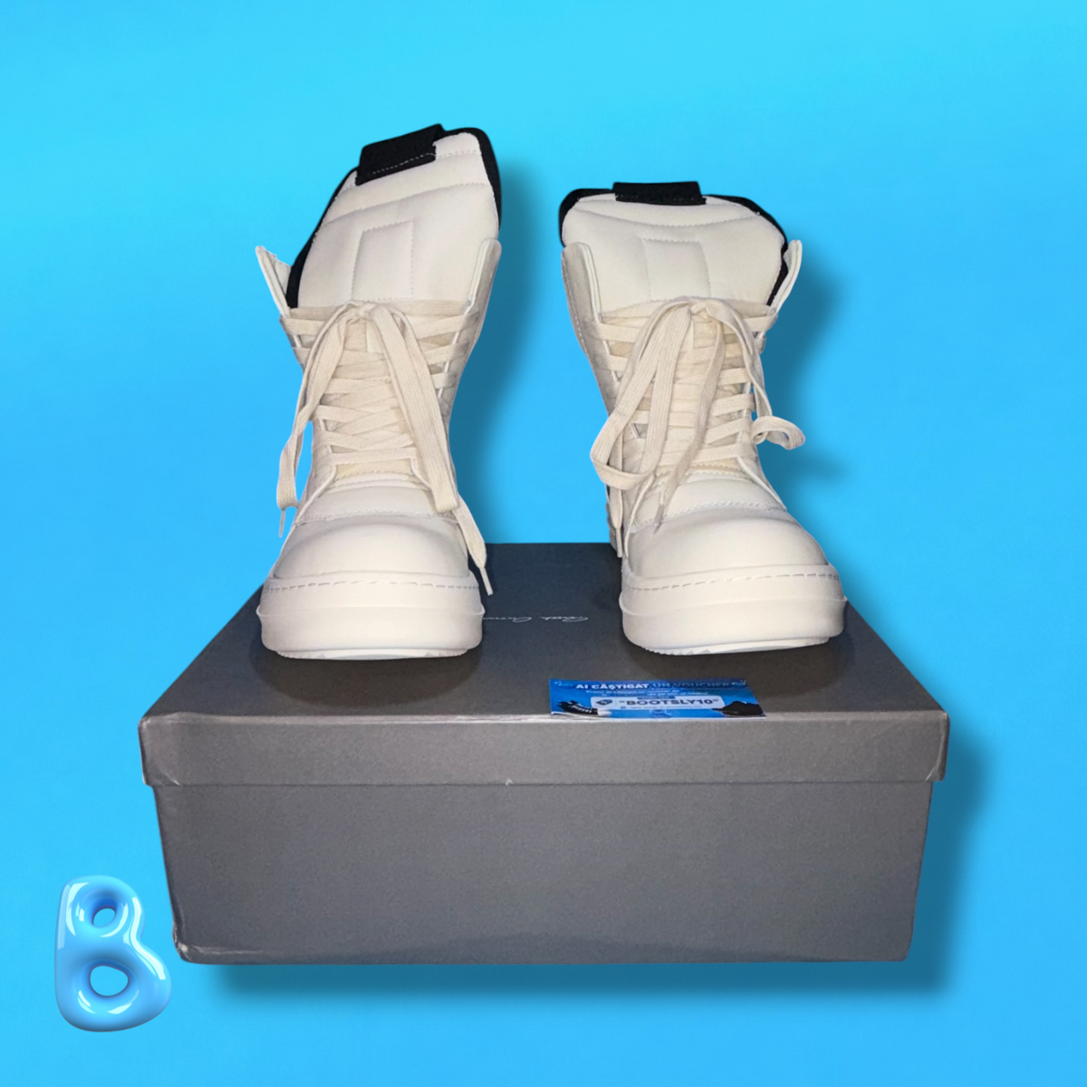 Rick Owens Geobaskets Black and White
