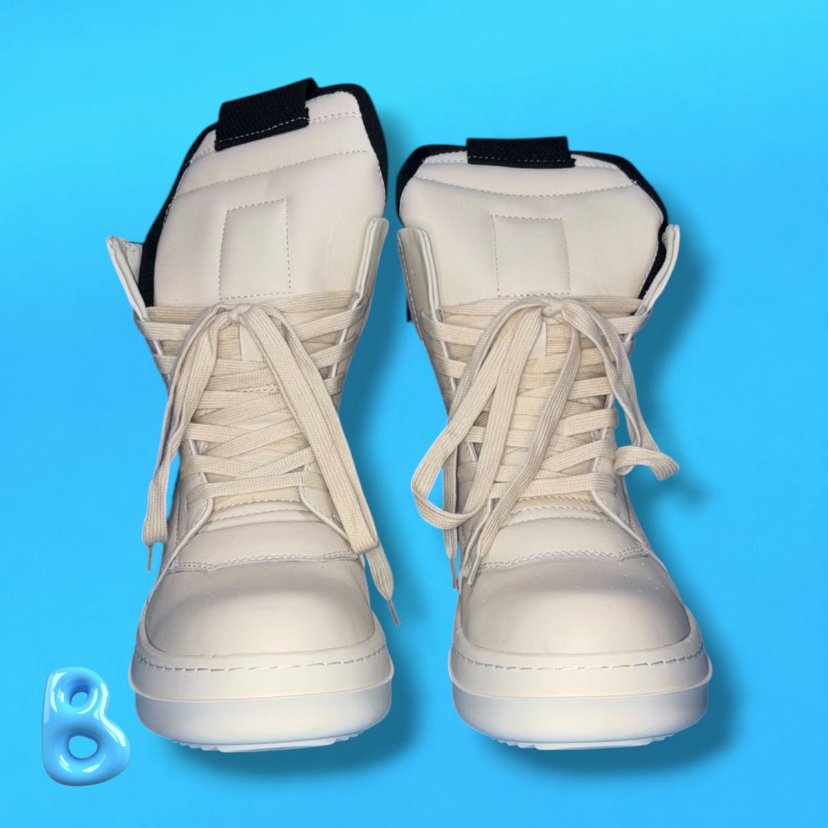 Rick Owens Geobaskets Black and White