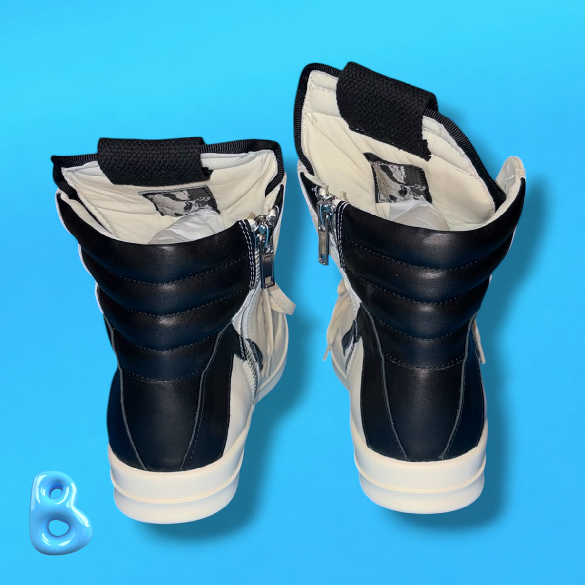 Rick Owens Geobaskets Black and White