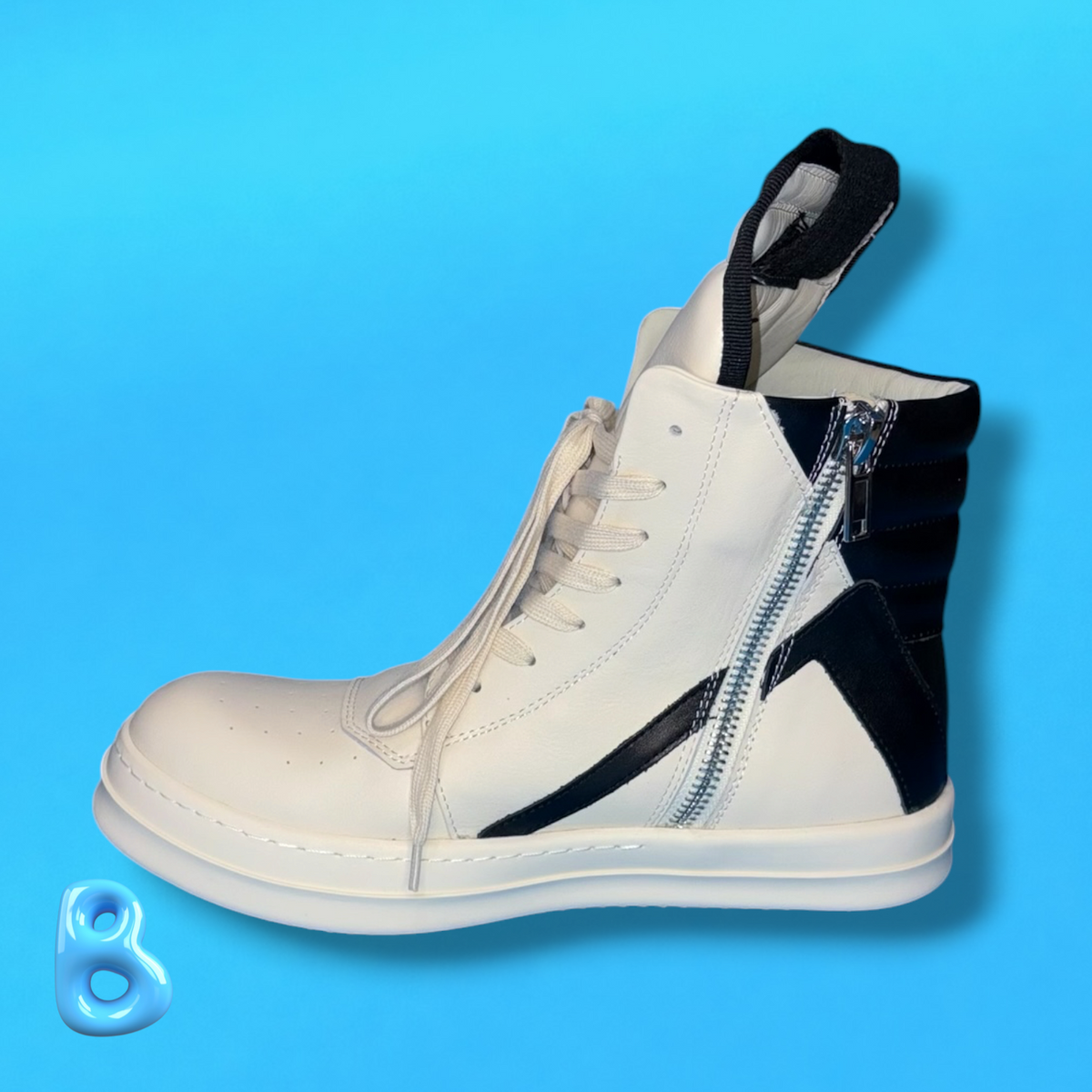 Rick Owens Geobaskets Black and White