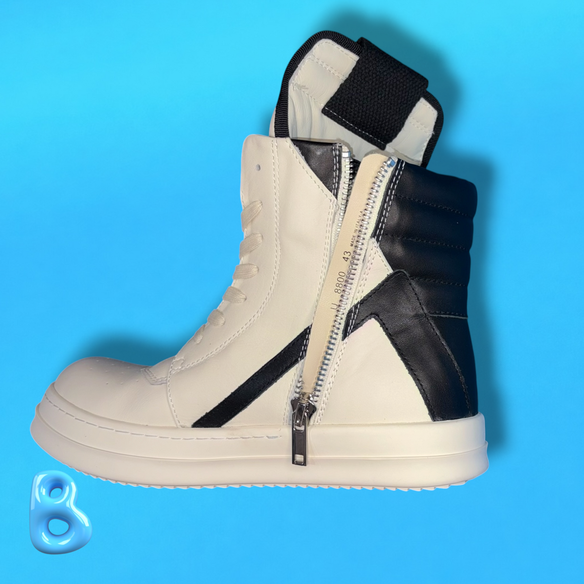 Rick Owens Geobaskets Black and White