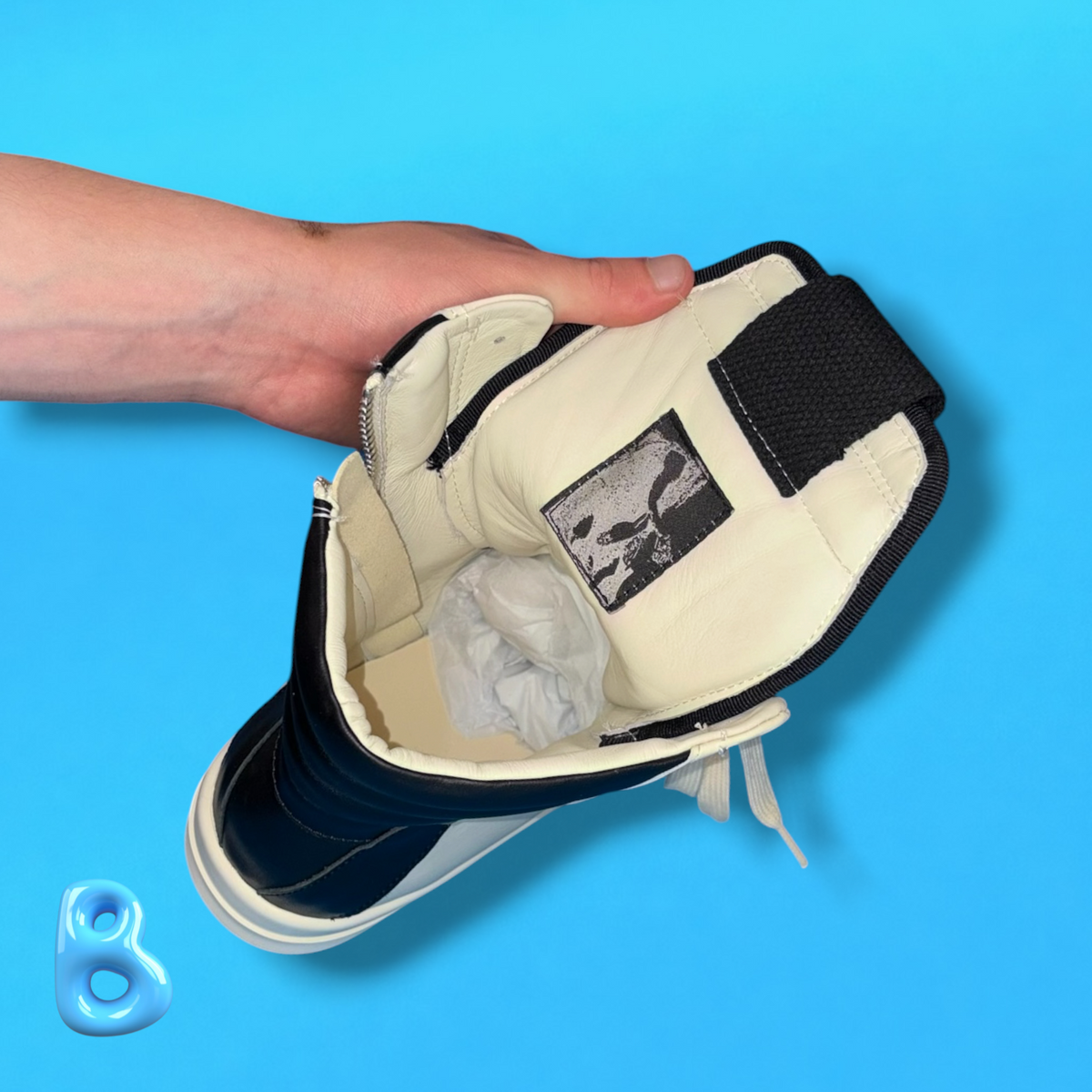 Rick Owens Geobaskets Black and White