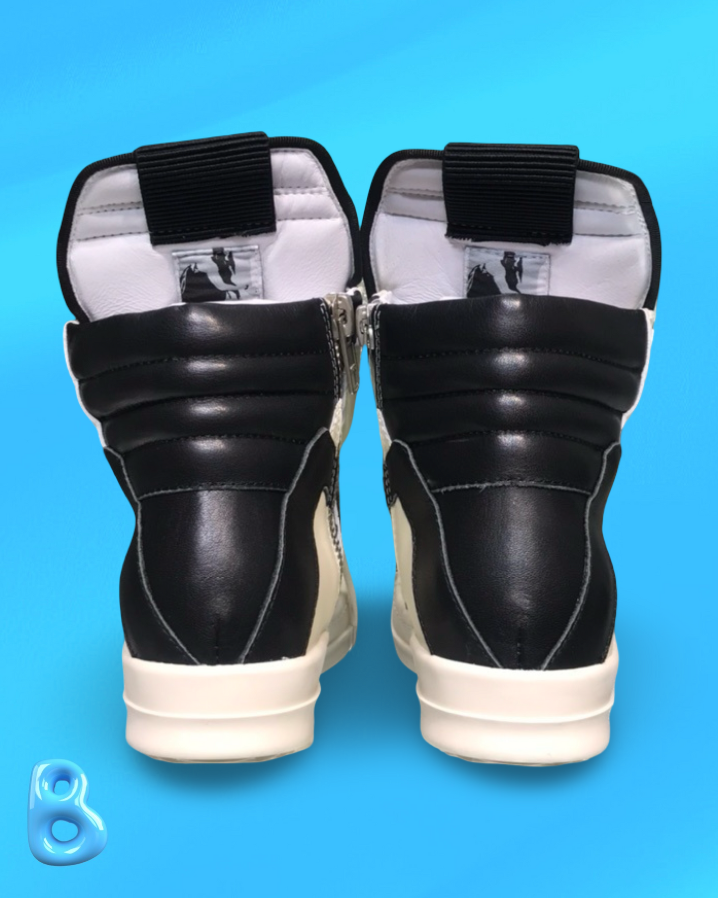Rick Owens Geobaskets Black and White